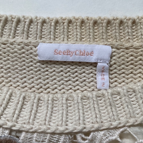 See by Chloe floral lace sweater - Picture 6 of 10